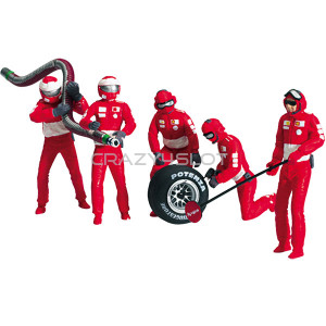 Ferrari Pit Crew Figures 