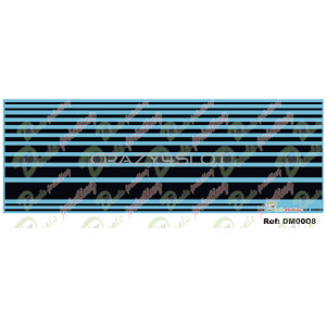 Waterslide Decals Black Stripes