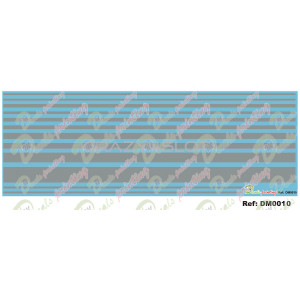 Waterslide Decals Silver Stripes