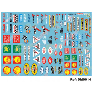 Waterslide Decals Sponsor Vintage Type 02