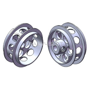 Aluminium Wheels 16.5x8.2mm Air System