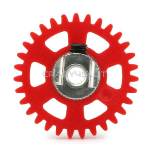 Plastic Sidewinder Evo Crown 31t 17.5mm Red