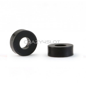 Black Plastic Axle Spacers 3/32'' x 2.00mm