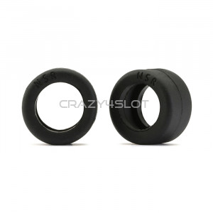 Black Rear Tyres 19x10mm for Rally Cars