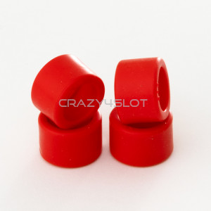 Rear Special RTR Red Tyres 19 x 13mm for Formula 22 cars