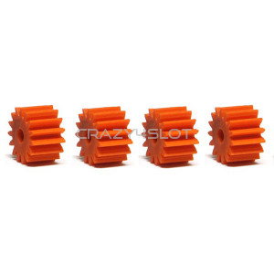 Anglewinder Orange Nylon Pinions 15 Teeth 7.5mm