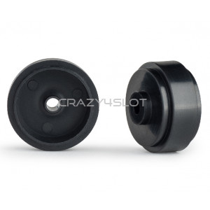 Plastic Wheels 17.3x8.2x1.5 mm Black