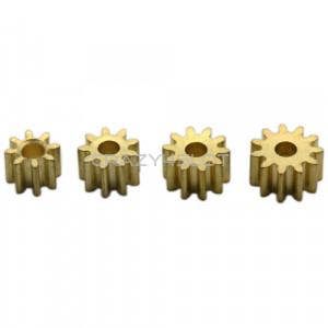 Pack of 4 Brass Pinions 8/9/10/11 tooth (Inline)