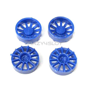 Blue Plastic 12 Spoke 17 Diam Wheel Inserts