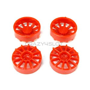 Red Plastic 12 Spoke 17 Diam Wheel Inserts