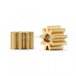 Inline Brass Pinion 9 Teeth 5.5mm