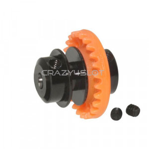 Nylon Inline Crown 25 Teeth Orange