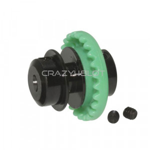 Nylon Inline Crown 24 Teeth Green