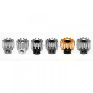 Removable Brass Pinion 12z  7.5mm Black