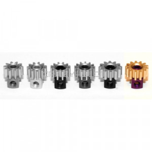 Removable Brass Pinion 13z  7.5mm Purple