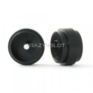 Plastic Light Wheels 17.3x10mm Black