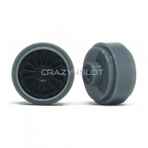 Plastic Wheels 15.8x8.2mm Grey