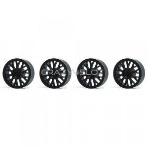 Wheel inserts BBS Black for 17.3mm Hubs