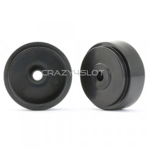 Plastic Wheels 17.3x8.2x0.5 mm Black