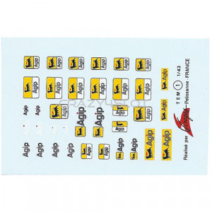 Agip Waterslide Decals 1:43