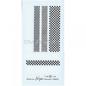 Checkerboard Waterslide Decals 1:43