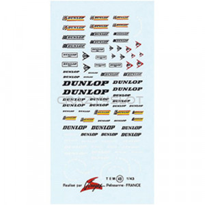 Dunlop Waterslide Decals 1:43