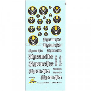 Jagermeister Waterslide Decals 1:43