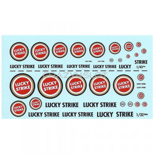 Lucky Strike Waterslide Decals 1:43