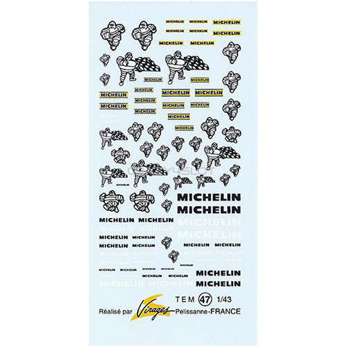 DECALS 1/43  NEW MICHELIN VIRAGES  T161 