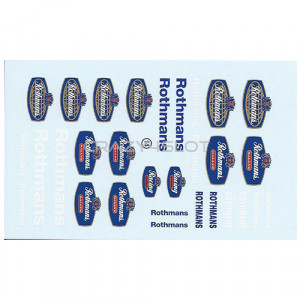 Rothmans Waterslide Decals 1:43